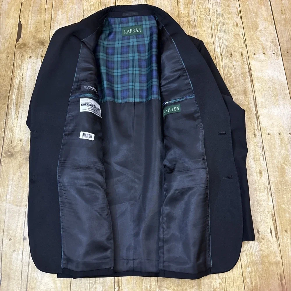 Ralph Lauren Tuxedo Jacket Black Notch Lapel 38S